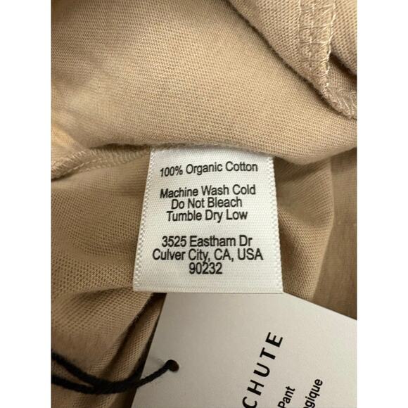 Parachute Organic Cotton Pants Wide Leg Relaxed Lounge Quite Luxury Bisque Sz XS - Picture 8 of 9